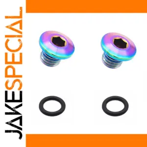 Vibrant Titanium Bicycle Bleed Screws, M5x5-8