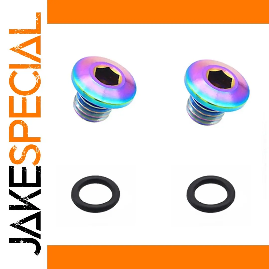 Vibrant Titanium Bicycle Bleed Screws, M5x5-8 1 Vibrant Titanium Bicycle Bleed Screws, M5x5-8