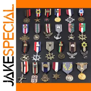 British Navy Style Vintage Brooch with Color Options