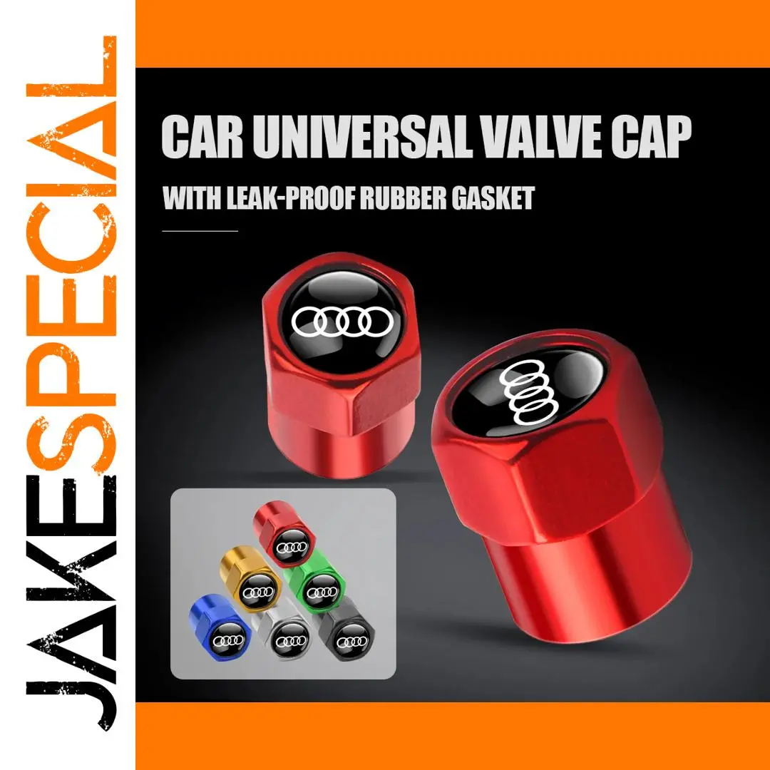 Red Aluminum Tire Valve Cap for Cars, Bikes & Motorcycles 1 Red Aluminum Tire Valve Cap for Cars, Bikes & Motorcycles
