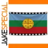 Vibrant Mapuche Chile Flag Wall Banner 90x150cm