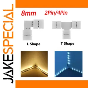 8mm LED Strip Connector Set for 2835, 5050, 5630, 5730