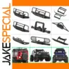 Durable Black RC Bumper Set for 1/18 Scale Vehicles