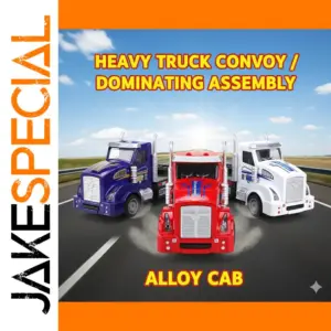American Heavy-Duty Die-Cast Truck Toy for Kids