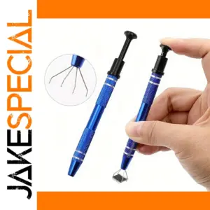 Blue Four-Claw Precision Pickup Tool for Electronics