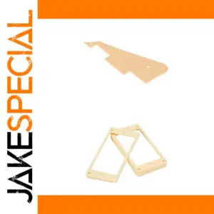 Cream Pickguard and Pickup Rings for Les Paul