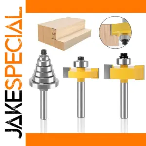 Woodworking Router Bit Set for Rabbets & Tenons
