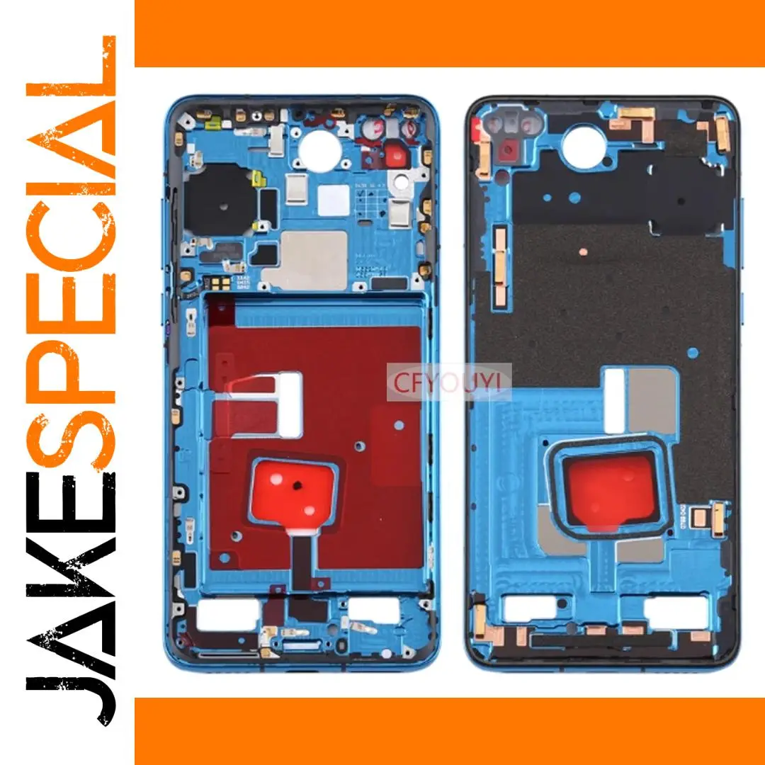 Huawei P40 Replacement Middle Frame Black and Blue 1 Huawei P40 Replacement Middle Frame Black and Blue