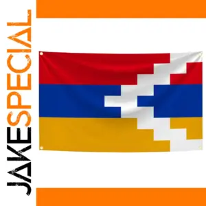 Modern Artsakh Pixel Flag for Indoors & Outdoors
