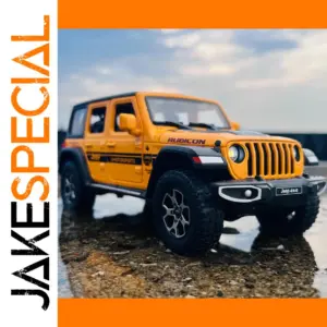 Vibrant Yellow 1:22 Jeep Wrangler Off-Road Model