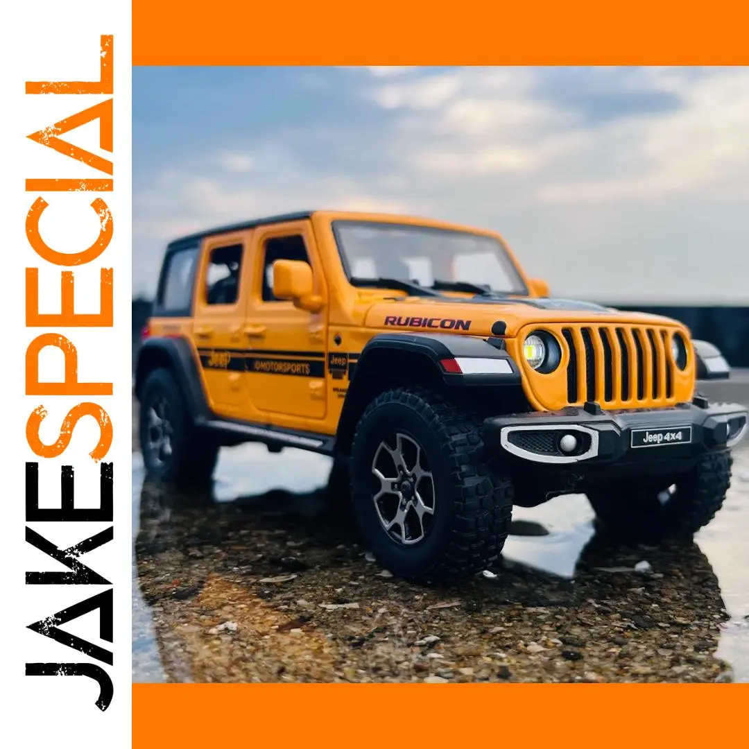 Vibrant Yellow 1:22 Jeep Wrangler Off-Road Model 1 Vibrant Yellow 1:22 Jeep Wrangler Off-Road Model