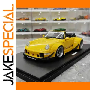 Yellow RWB 1/18 Scale Car Model