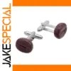 Coffee Bean-Shaped Cufflinks for Men