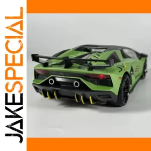 Green Lamborghini Aventador SVJ63 Model 1:18 Scale