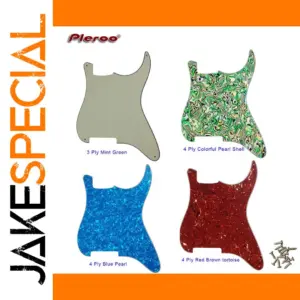 Strat-Style Guitar Pickguard in Vivid Colors