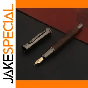 Luxury Wenge Wood Fountain Pen with 0.5mm Nib