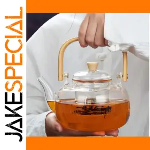 Elegant High Borosilicate Glass Teapot 1000ml/1200ml