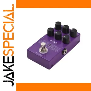 Purple Delay Effects Pedal with 9 Effects