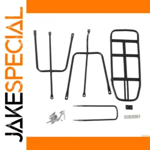 Black Aluminum Bicycle Cargo Rack for Mountain Bikes