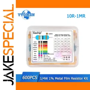 High-Precision Sky Blue Metal Film Resistor Kit