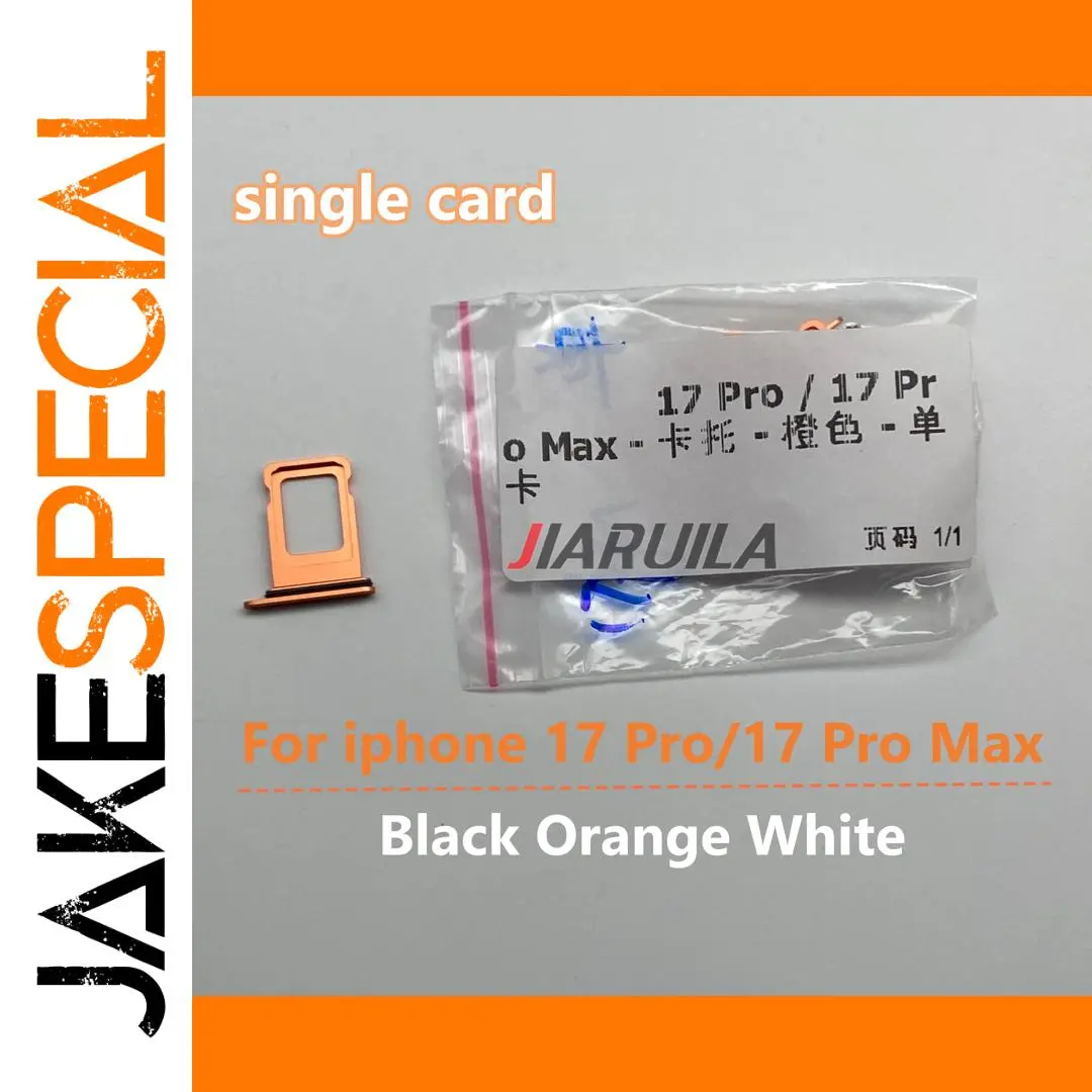 Orange Metallic SIM Card Tray for iPhone 17 Pro 1 Orange Metallic SIM Card Tray for iPhone 17 Pro