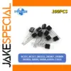 Set of 100 Triode Transistors in TO-92 Packages