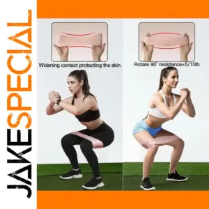 Silicone Resistance Band 15-50 lbs for Fitness