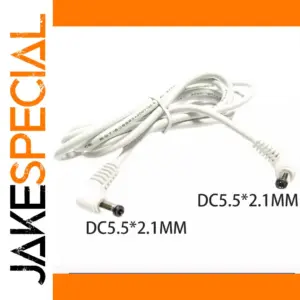 Double Elbow DC5.5*2.1 Power Cable 1.2m