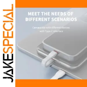 JEYI 75mm USB-C to USB-C Data & Fast Charging Cable