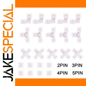 Solderless LED Strip Connector for 8-12mm LEDs