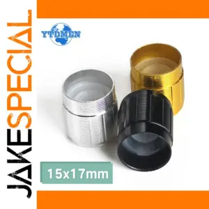 Aluminum Alloy Potentiometer Knob Caps 15x17mm Set