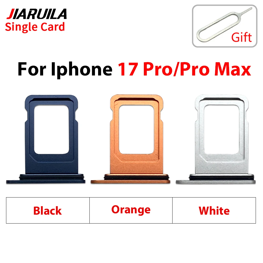 Orange Metallic SIM Card Tray for iPhone 17 Pro 2 Orange Metallic SIM Card Tray for iPhone 17 Pro - Image 2