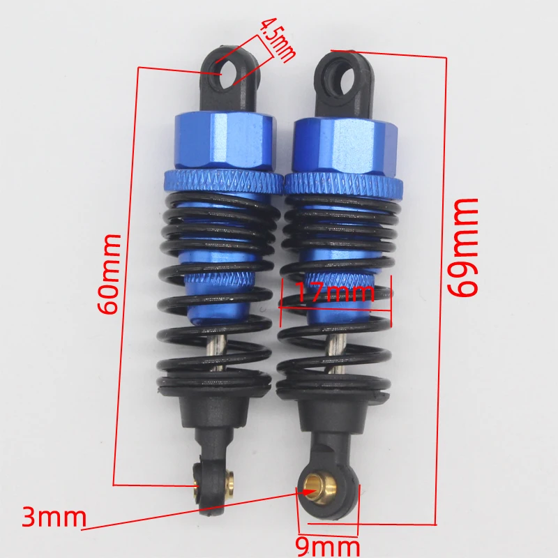 68mm Aluminum Shock Absorbers for RC Cars 2 68mm Aluminum Shock Absorbers for RC Cars - Image 2
