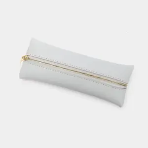 Elegant Light Gray PU Pencil Case for 16 Pens 16 H170e66b6adfb4e239af9c750fd8f77bct