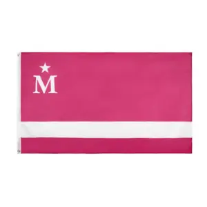 Vibrant Pink Polyester Flag 90x150cm