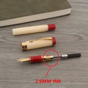 Luxury Acrylic Fountain Pen with Gold Accents 13 H3034a70edc554789b6a26108aa354ccfH