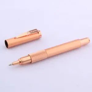 Luxury Rose Gold Metal Rollerball Pen