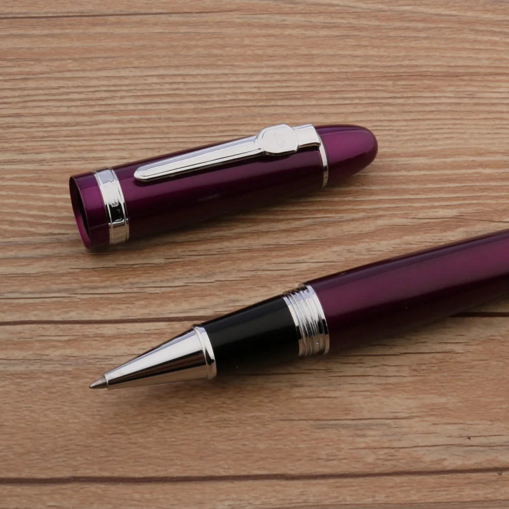 Luxury Jinhao 159 Silver & Purple Rollerball Pen 2 Luxury Jinhao 159 Silver & Purple Rollerball Pen - Image 2