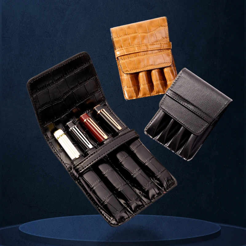 Leather Pen Case for 4 Pens by MONTE MOUNT 2 Leather Pen Case for 4 Pens by MONTE MOUNT - Image 2