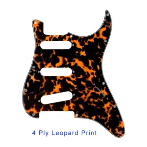 Strat Guitar Pickguard 3-Ply PVC 24.6x23.7mm 13 H8481f2b63b4c45418cedccda307abcb2H