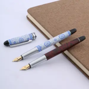 Blue and White Luxury Fountain Pen Model A2 14 H9dd0cc22ff6242e189a31c51c33da794E