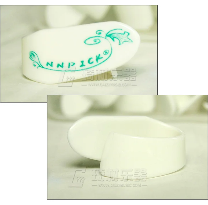 Stylish Blue and White Guitar Thumb Picks Set 3 Stylish Blue and White Guitar Thumb Picks Set - Image 3