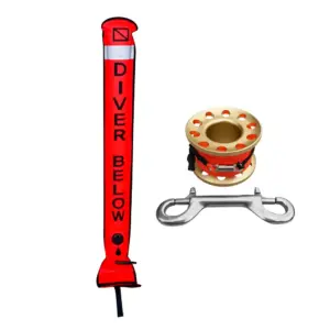 Red Surface Marker Buoy with 15m Reel 19 HTB13AxcaOzxK1RjSspjq6AS.pXaK
