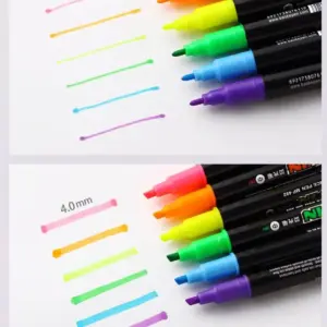 Double-Ended Water-Based Highlighter in Six Colors 7 HTB1ToFgjS7PL1JjSZFHq6AciXXaY