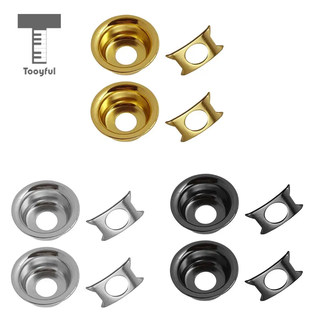 Telecaster Jack Plate Set in Silver, Gold & Black 2 Telecaster Jack Plate Set in Silver, Gold & Black - Image 2