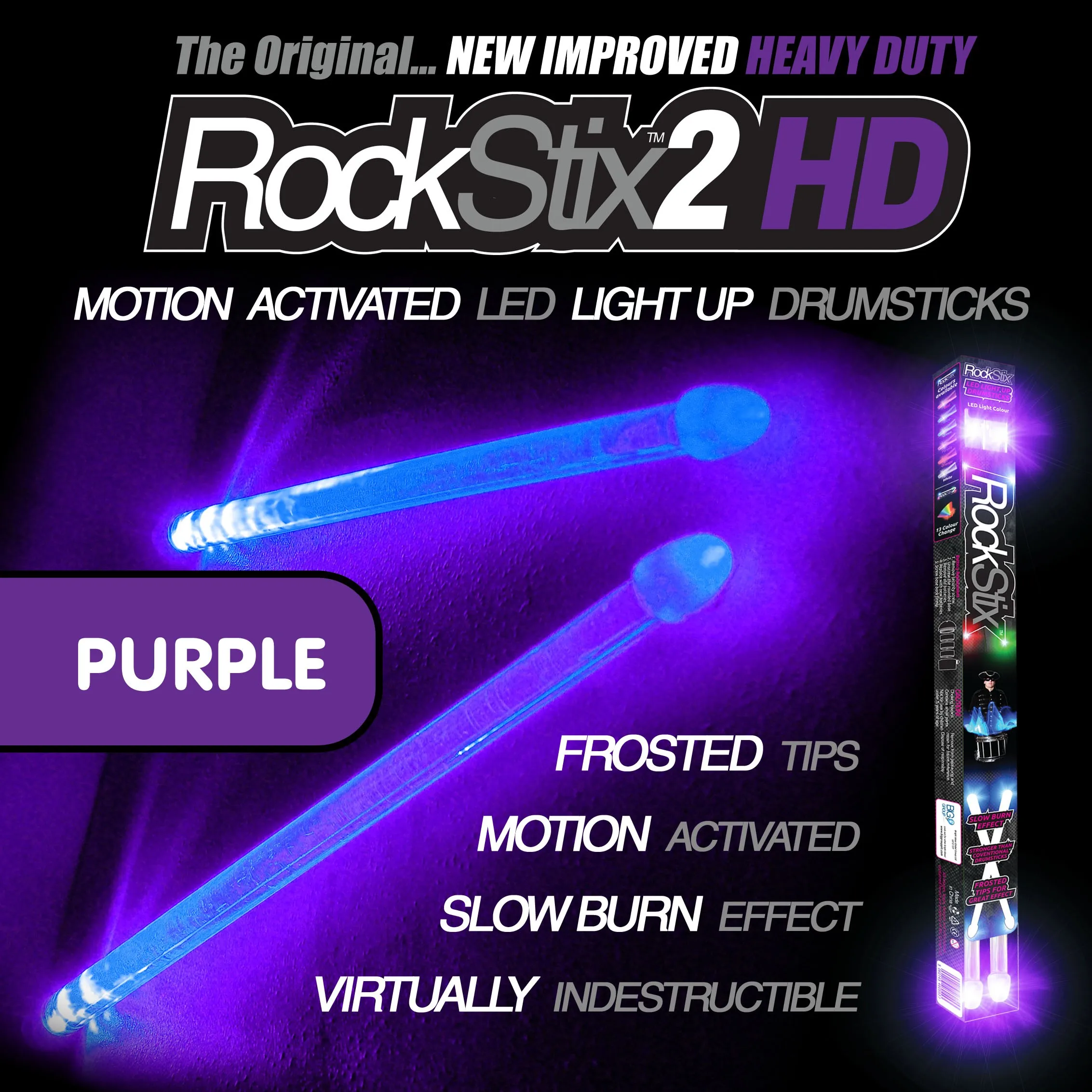Bright LED Drumsticks with Motion Activation 6 Bright LED Drumsticks with Motion Activation - Image 6