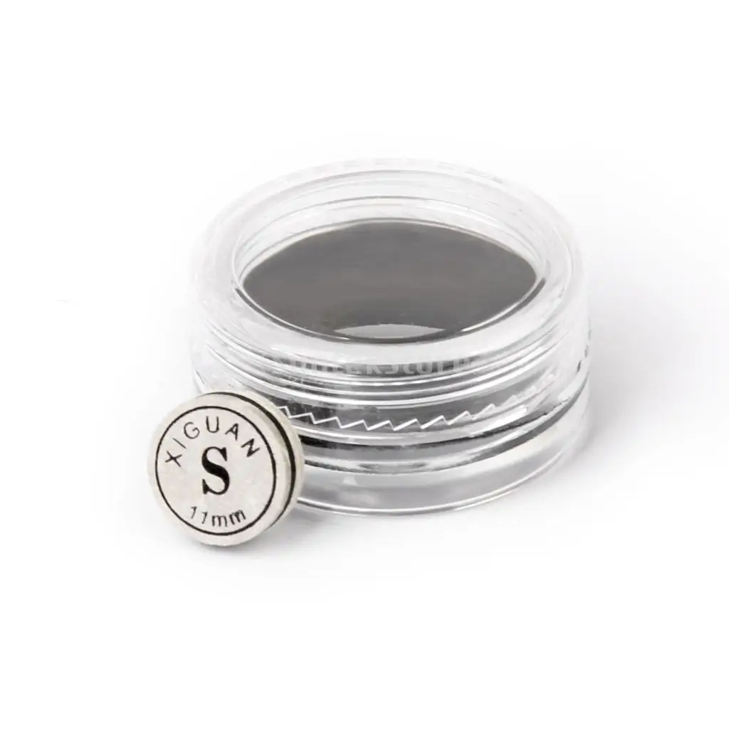 S-Hard Snooker Cue Tip, 11mm, Artificial Leather 2 S-Hard Snooker Cue Tip, 11mm, Artificial Leather - Image 2