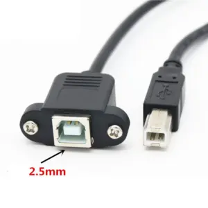 USB B Male to Female Extension Cable 50cm 12 Haf5c0e30ea7a40539da81f810dbd2a0cD