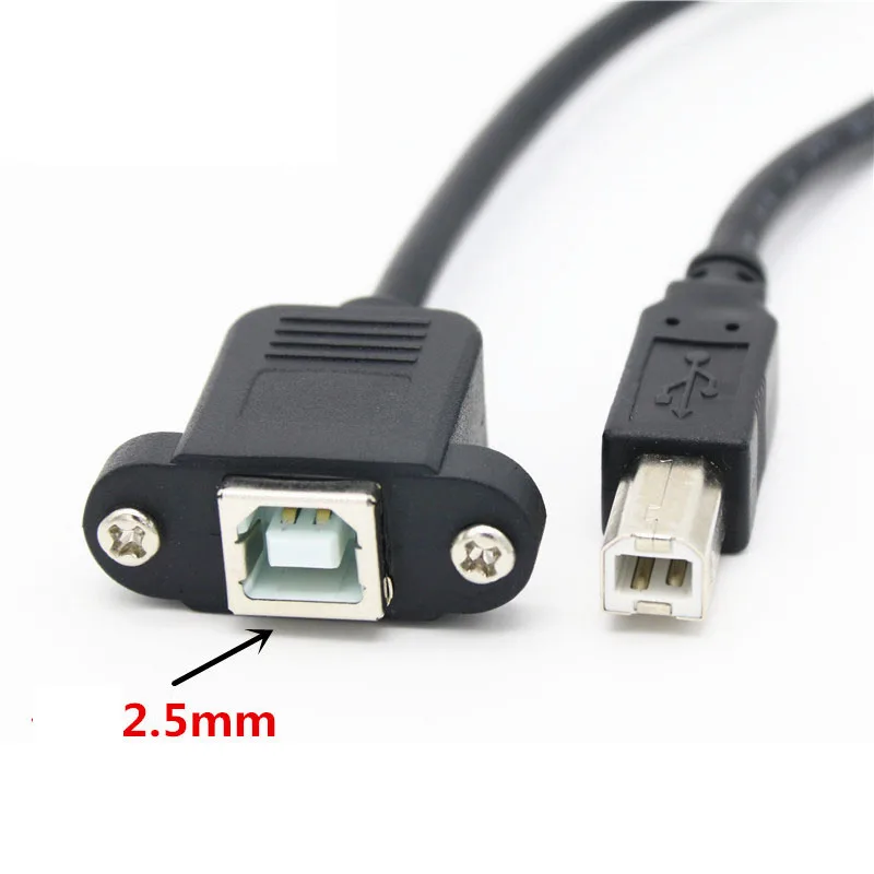 USB B Male to Female Extension Cable 50cm 5 USB B Male to Female Extension Cable 50cm - Image 5