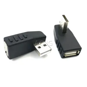 90-Degree USB 2.0 A Male to Female Adapter 10 Hbc6660a379e845d382c2b1fbba8a8bfby